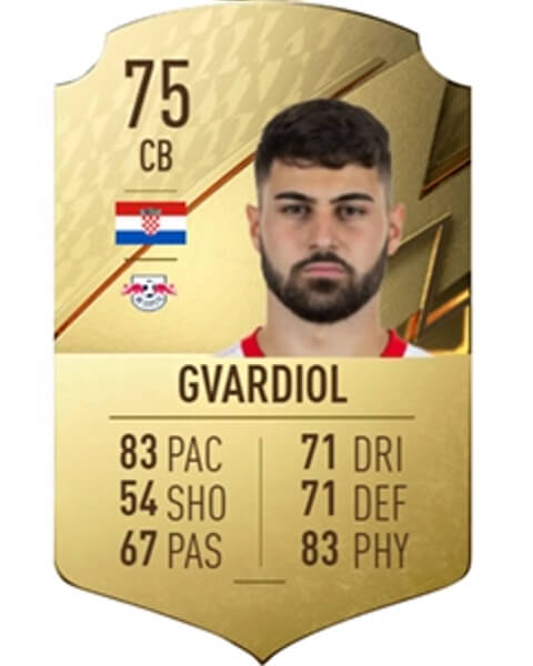 Gvardiol is de snelste verdediger van FIFA 22